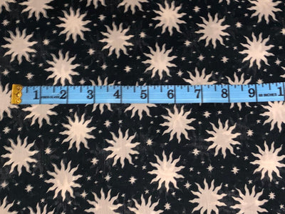 Sushi Voile  PRINTED Fabric  58" wide available in 2 prints orange and candy floral and navy and cream stars