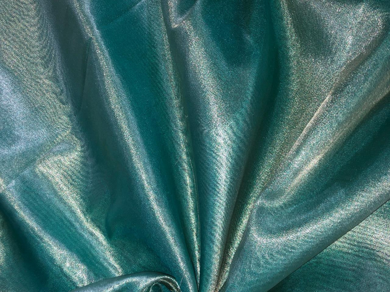 Metallic tissue 44" wide available in 4 SETS OF matching crush and solid COLORS SEA GREEN/CLOUDY BLUE/NUDE PINK X GOLD AND PINK