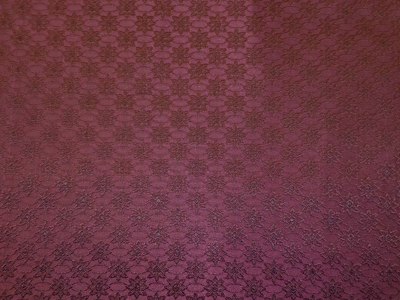 Silk Brocade fabric available in 2 colors navy and dark wine BRO1085[2/3]