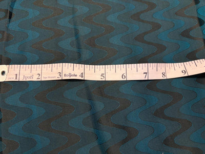 100% Silk Crepe Jacquard Fabric – Two-Tone Finish in Teal,Navy & Green/Burgundy & Red/Gold  44” Wide  16 Momme [18369/70/71]