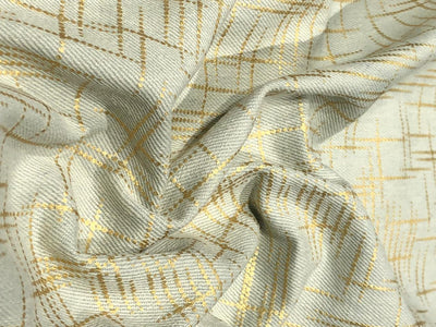 100% Cotton Denim Fabric with foil print 58" wide available in 3 colors light dusty greenm, light blue and darker blue[17720/21/22]