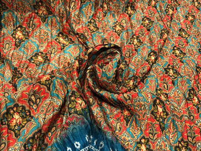 Pleated  Fabric 54'' Wide beautiful Indian design available in three colors [17651/52/53]