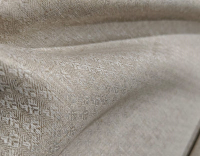 Linen dobby 58" wide available in 3 colors dark ivory/darker ivory and white sustainable and eco-friendly linen
