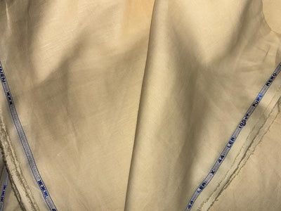 100% Linen premium heavy 44lea  suiting fabric 58" wide available in 2 colors black and butter cream [18501/02]