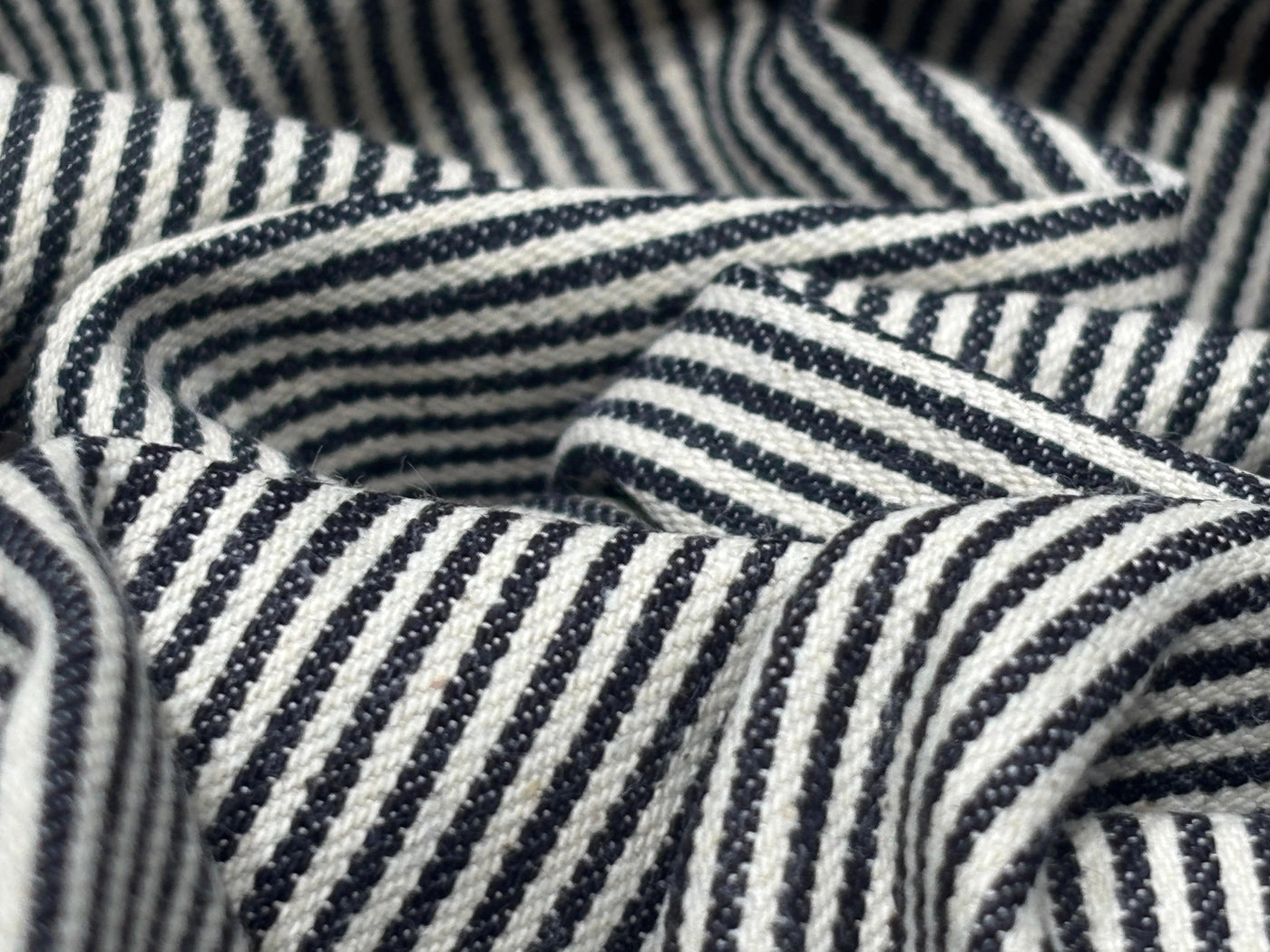 Denim 100% Cotton 58" wide stripes [17796]
