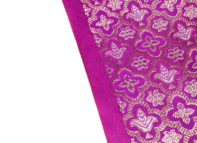 Brocade Fabric Jacquard x metallic gold Gold Color 44" WIDE BRO977 available in 2 colors bright pink and red