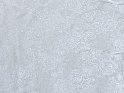 Silk  Satin JACQUARD IVORY WHITE 54" wide available in abstract,floral,roses,waves and triangles jacquard  designs