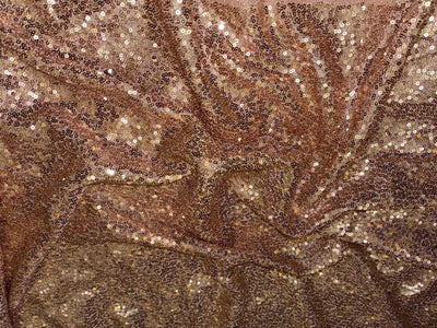 Net Fabric with sequin blush pink  58'' wide [18599]