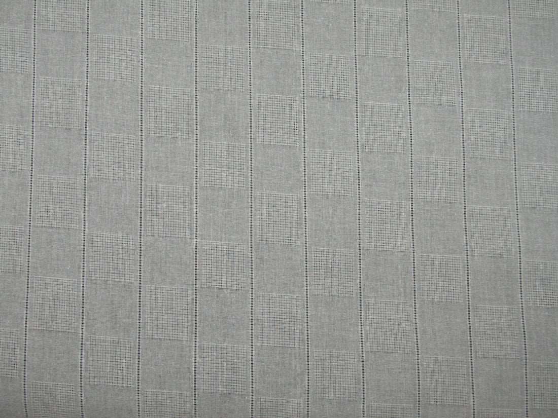 100% 2/100's x 2/100's pure cotton voile plaids white colour 58" wide Dyeable