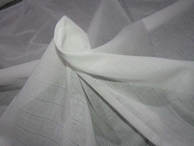 100% 2/100's x 2/100's pure cotton voile plaids white colour 58" wide Dyeable