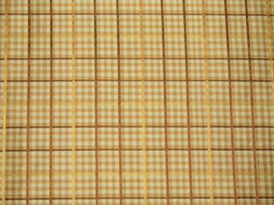 Silk Dupioni Fabric Satin plaids golden brown color 54" wide DUP#C95[3]