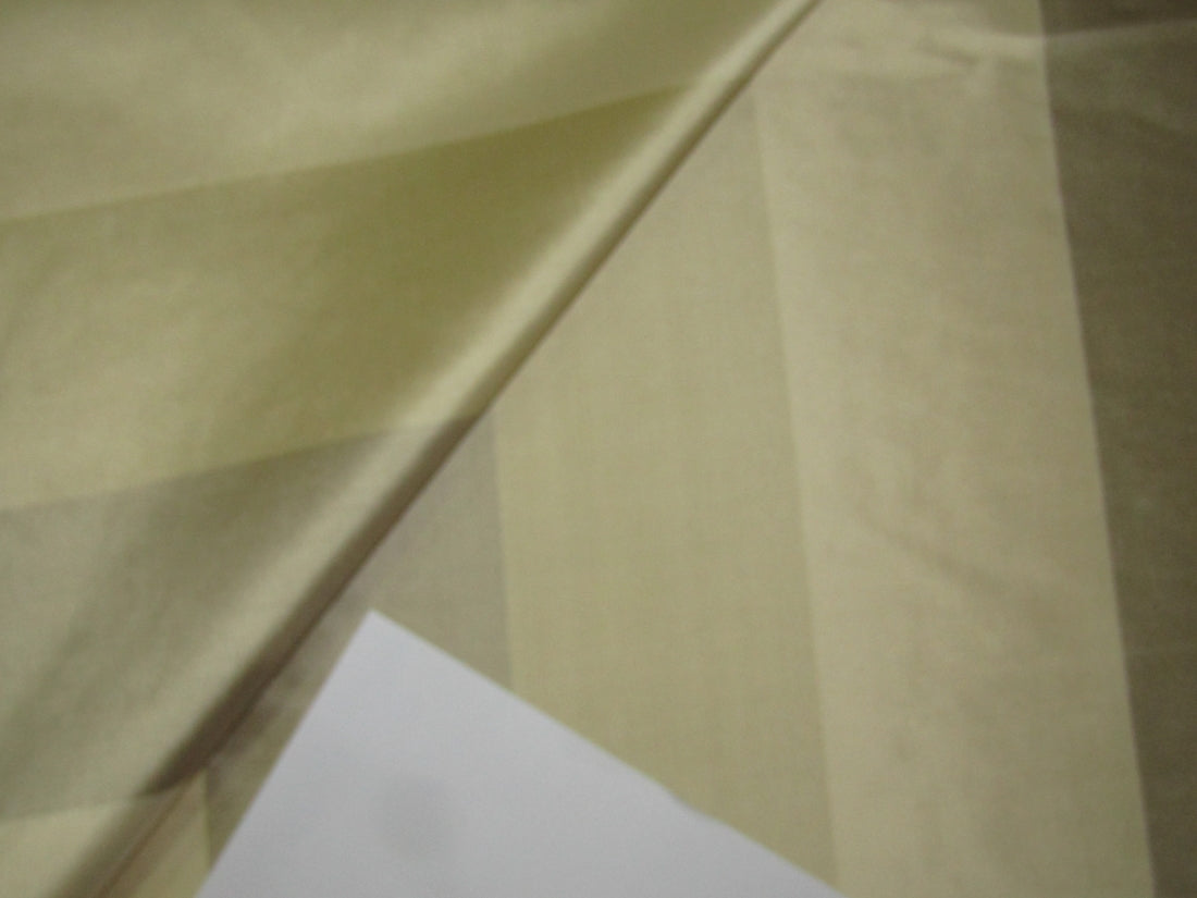 Pure SILK Dupioni FABRIC 3 Shades of Gold Stripes 54" wide DUP#S21[1]