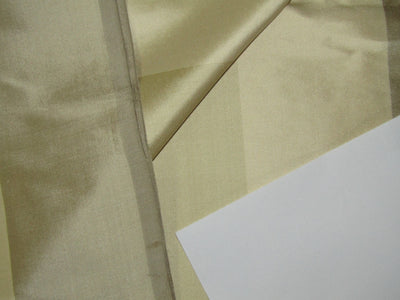 Pure SILK Dupioni FABRIC 3 Shades of Gold Stripes 54" wide DUP#S21[1]