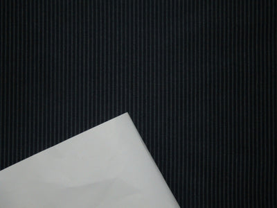 100% silk dupion dark navy blue and grey colour stripe 54" wide DUPS47[3]