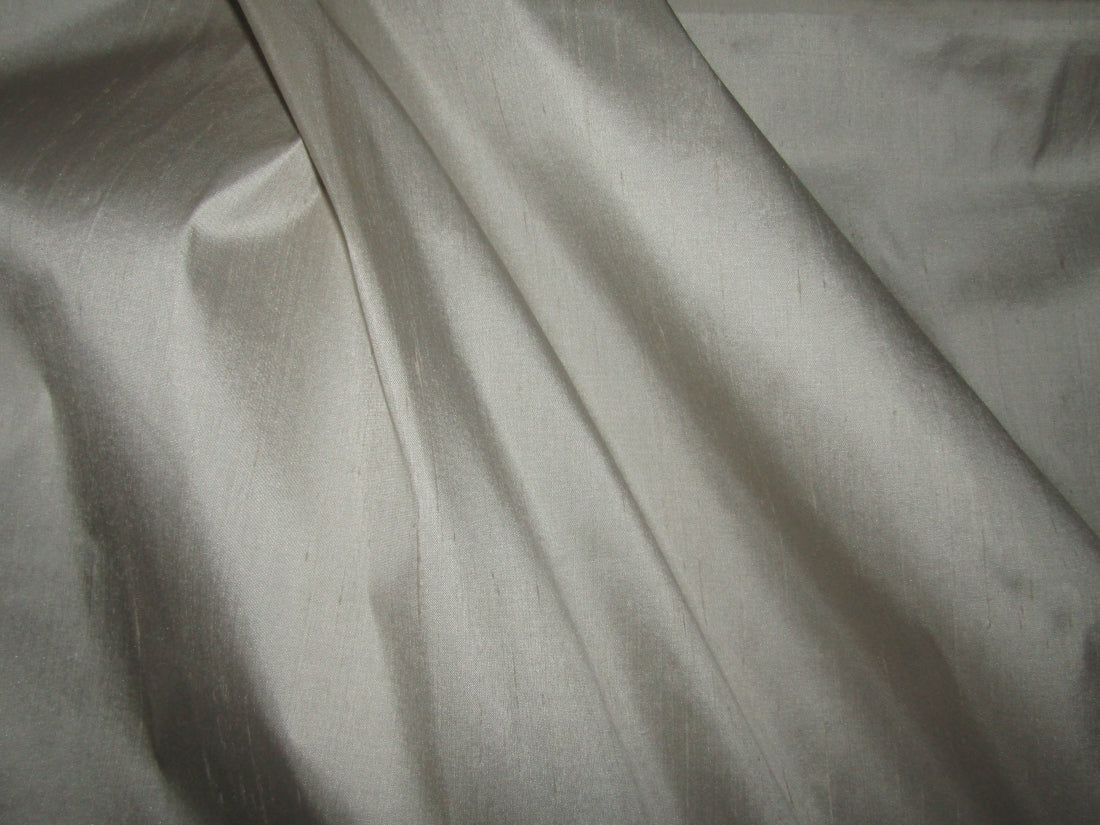 100% Pure SILK Dupioni FABRIC Taupe Beige color 54" wide DUP390[3]