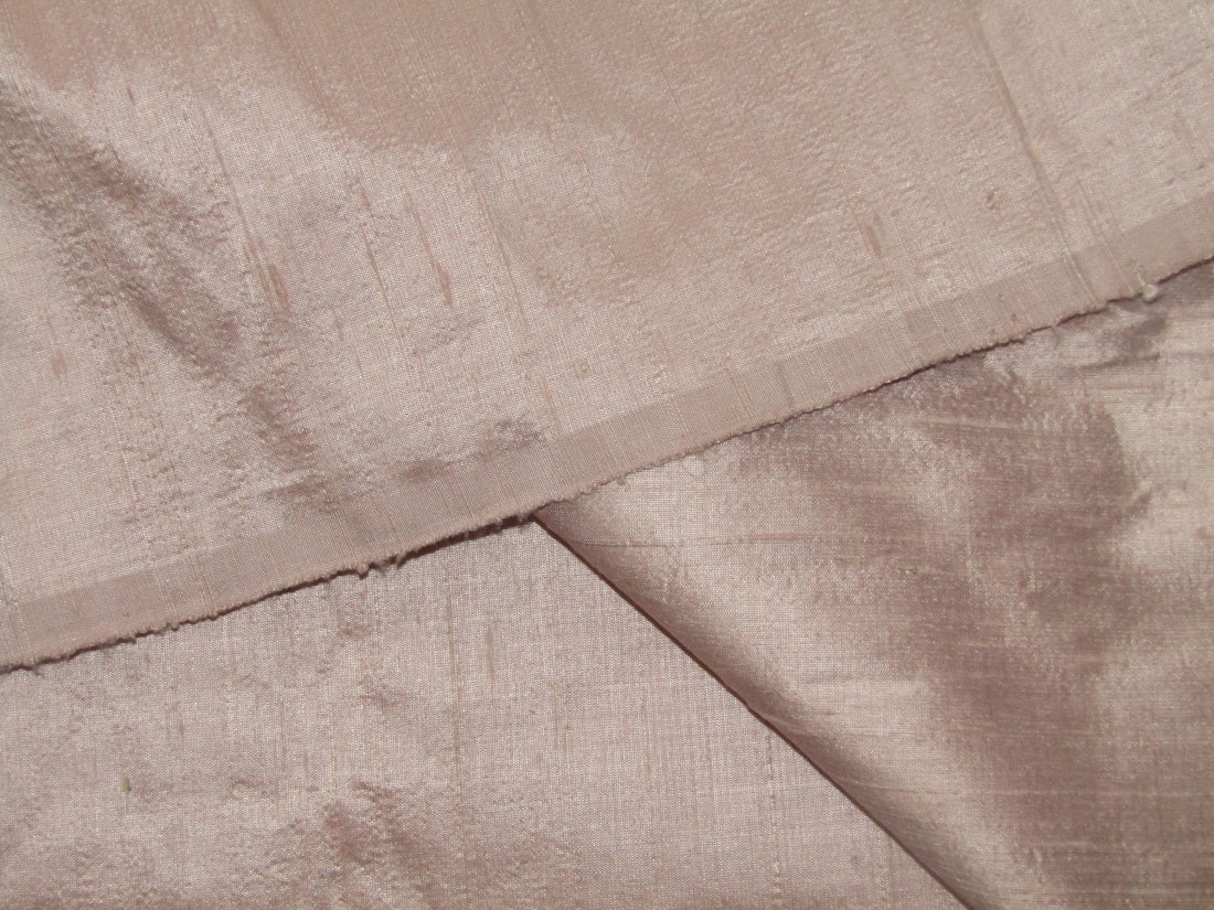 100% PURE SILK DUPIONI FABRIC ONION PINK color 44" wide WITH SLUBS MM95[4]