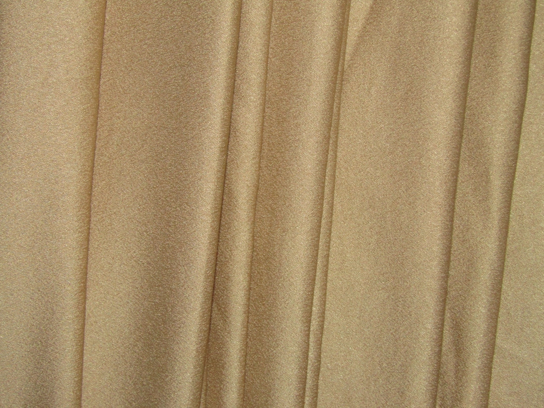 HEAVY CREPE FABRIC 96% CREPE 4% LYCRA SAND GOLD COLOR 58" WIDE