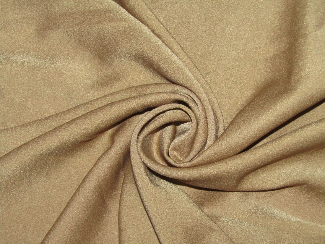 HEAVY CREPE [ Capri crepe fabric with spandex] FABRIC 96% CREPE 4% LYCRA 58" WIDE available in 4 colors sand gold/dusty rose/white and burgandy