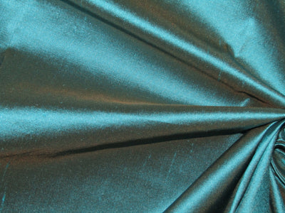 Silk dupioni fabric iridescent turquoise blue color 54" wide DUP51[3]