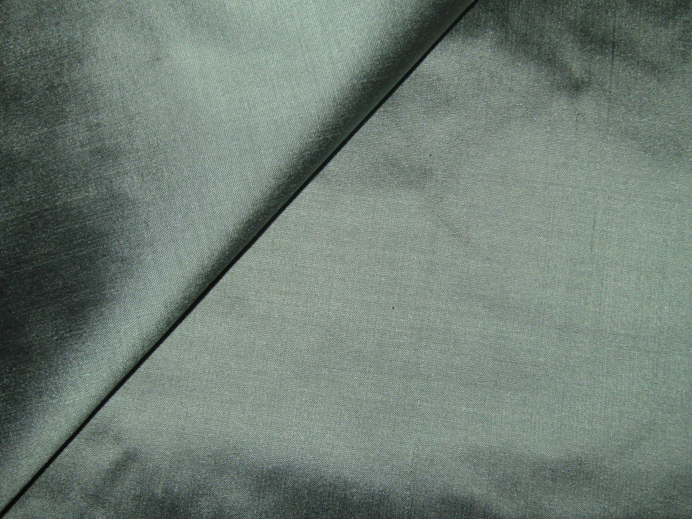 PURE SILK DUPIONI FABRIC GREYISH BLACK COLOR 54'' WIDE DUP69[2]