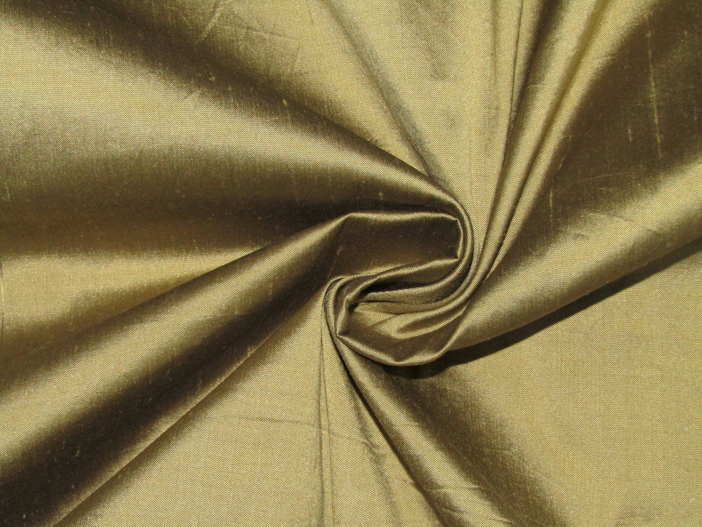 100% PURE SILK DUPIONI FABRIC GREENY GOLD X BLACK color 54" wide DUP92[1]/ DUP92[2]