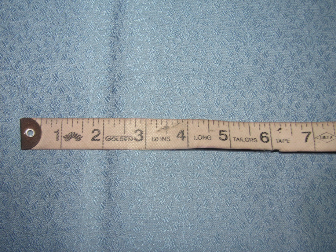 Silk Brocade fabric thunder cloud blue color 44" wide BRO738[3]