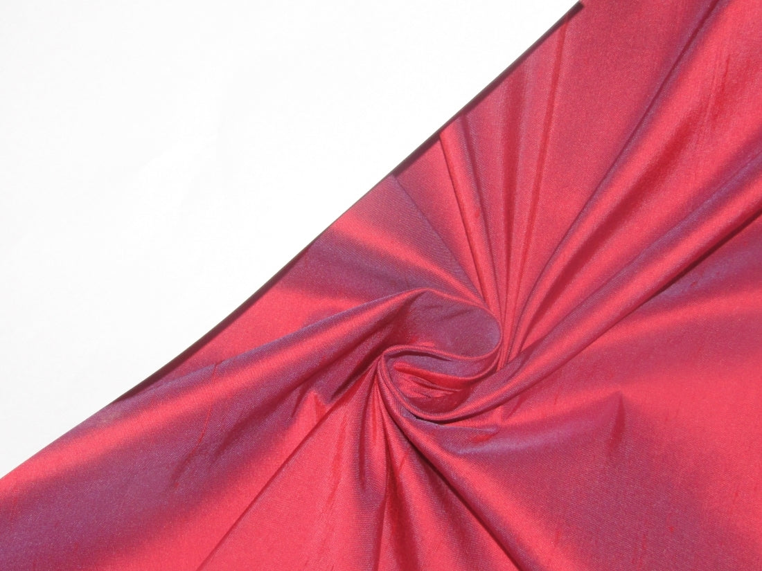 100% PURE SILK DUPION FABRIC RED X BLUE SHOTS color 54" wide DUP6[1]