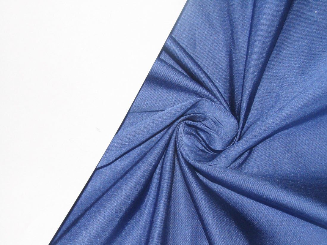 100% PURE SILK DUPIONI FABRIC ELECTRIC BLUE COLOR 54" WIDE DUP166