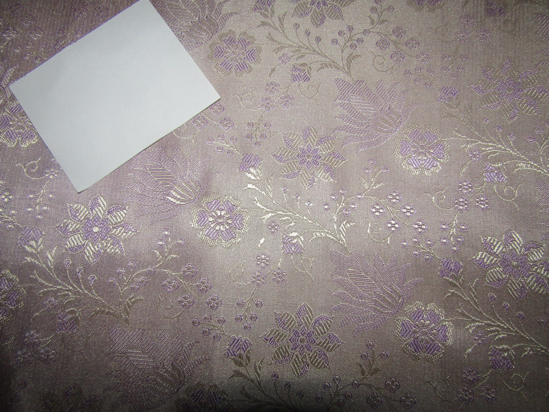 Silk Brocade FABRIC Lavender color 44" wide BRO18[4]