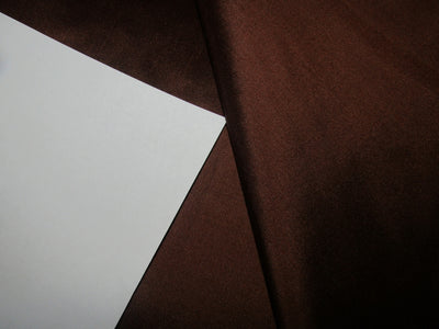 PURE SILK Dupioni FABRIC Reddish Soil Brown Color 54" WIDE DUP148