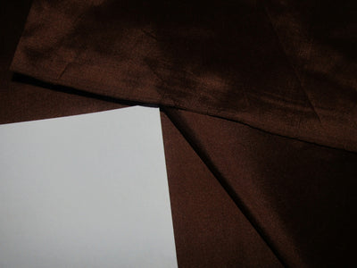 PURE SILK Dupioni FABRIC Reddish Soil Brown Color 54" WIDE DUP148