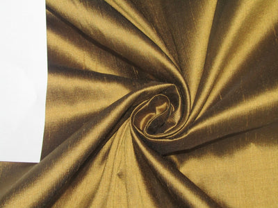 Silk Dupion fabric medal BRONZE color 108" wide DUP308