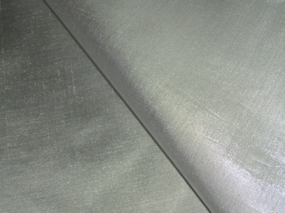 Silk Dupion fabric metallic silver color 44" wide DUP300