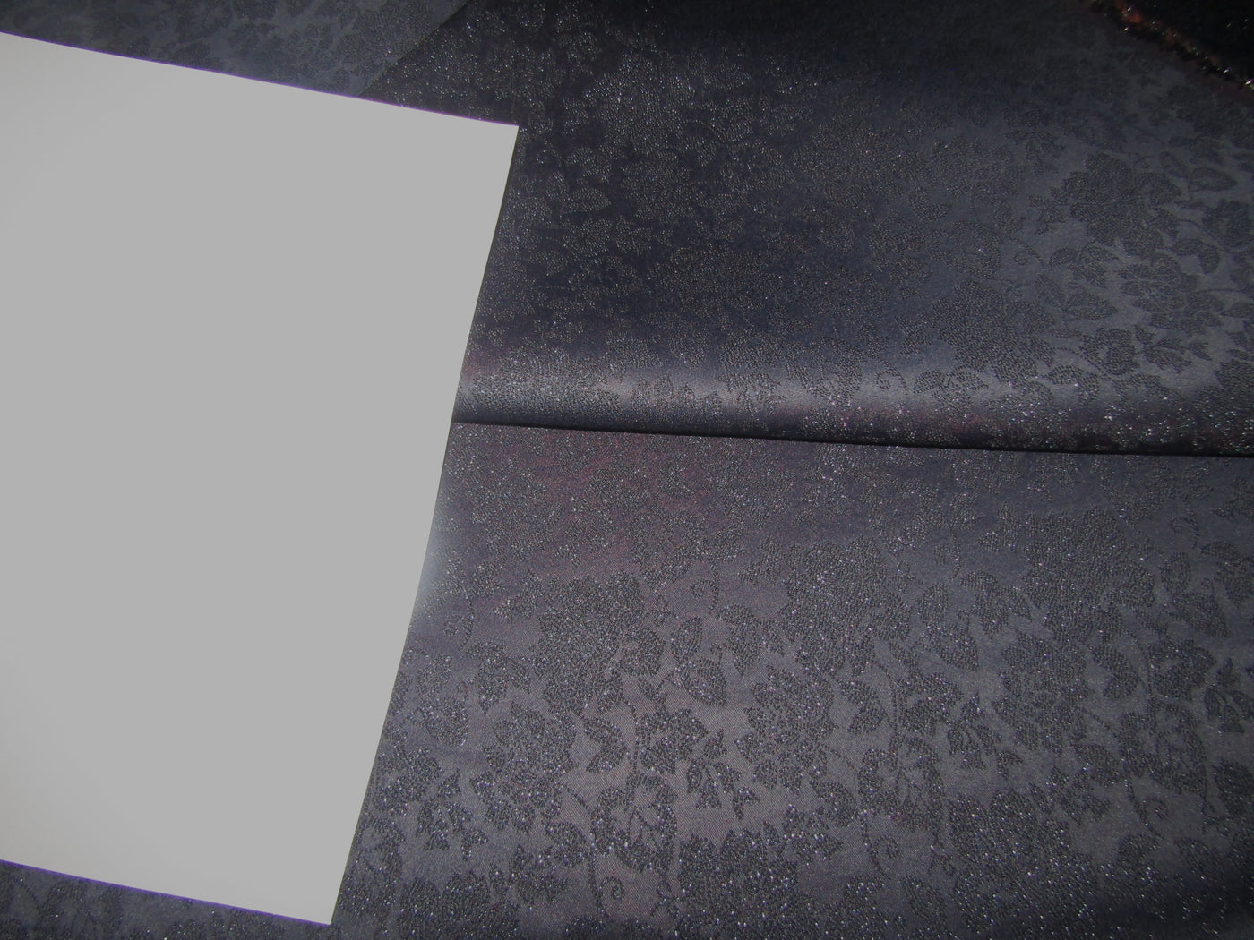 Brocade fabric black color NAVY with subtle glitter 58" wide BRO893[2]