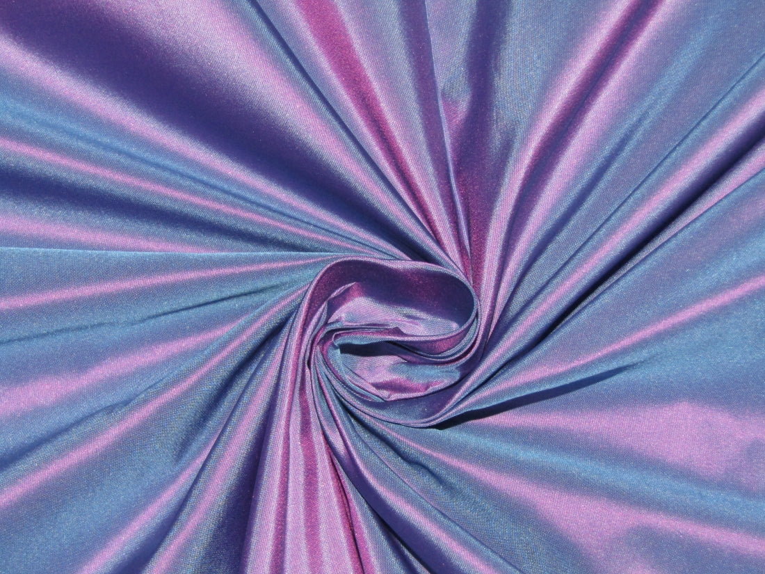 100% Pure SILK TAFFETA FABRIC BLUE X PINK Color 54" wide TAF40[2]