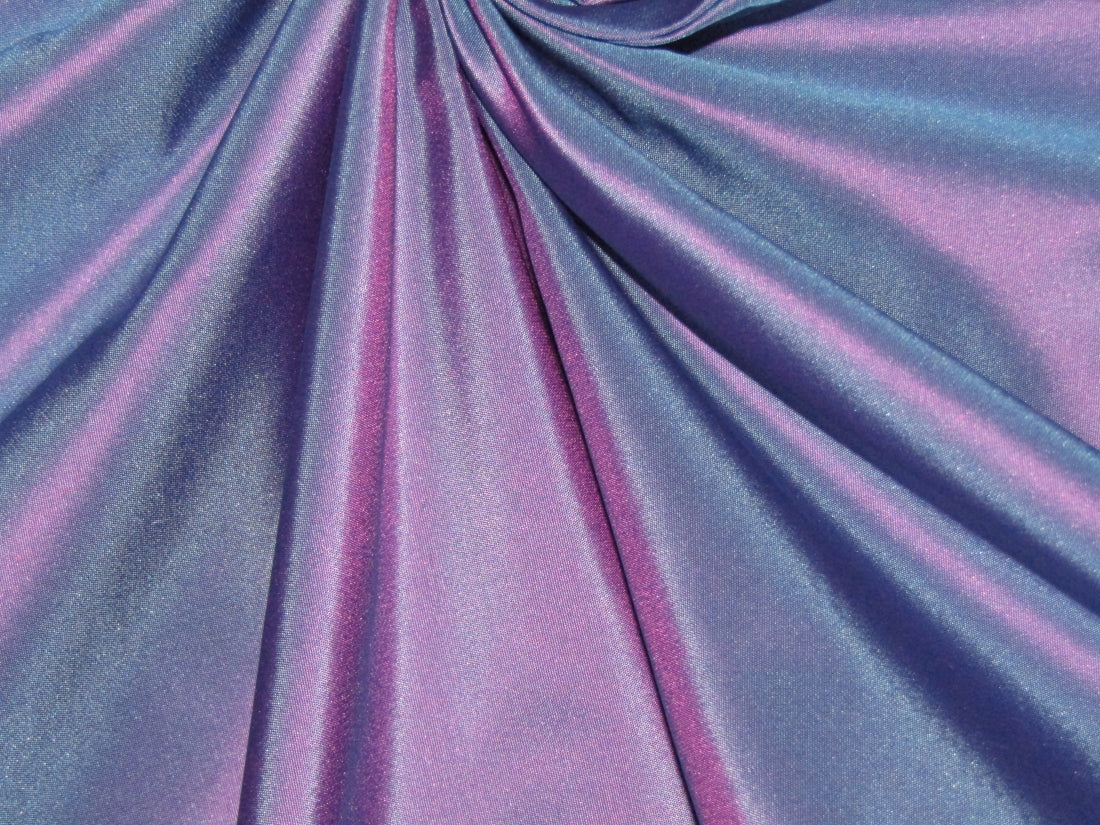 100% Pure SILK TAFFETA FABRIC BLUE X PINK Color 54" wide TAF40[2]