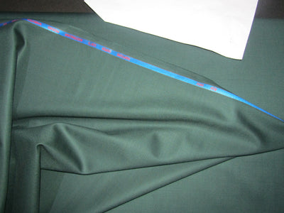 woolen fabric dark green colour 58" wide [10512]