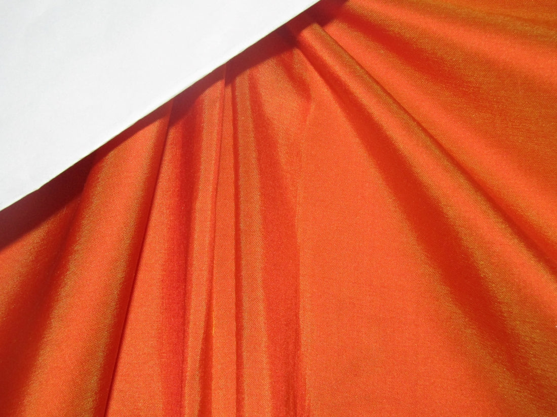 SILK TAFFETA FABRIC Pale Orange color 54" wide TAF50[6]