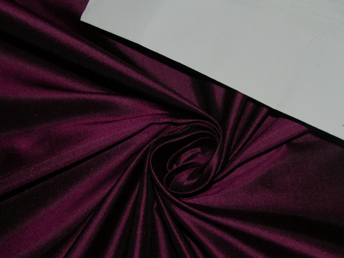 Pure SILK TAFFETA FABRIC Indian Pink x Black color 54" wide TAF56[2]