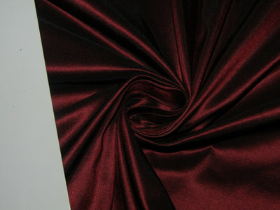 100% Pure SILK TAFFETA FABRIC Red x Black color 54" wide TAF69[1]