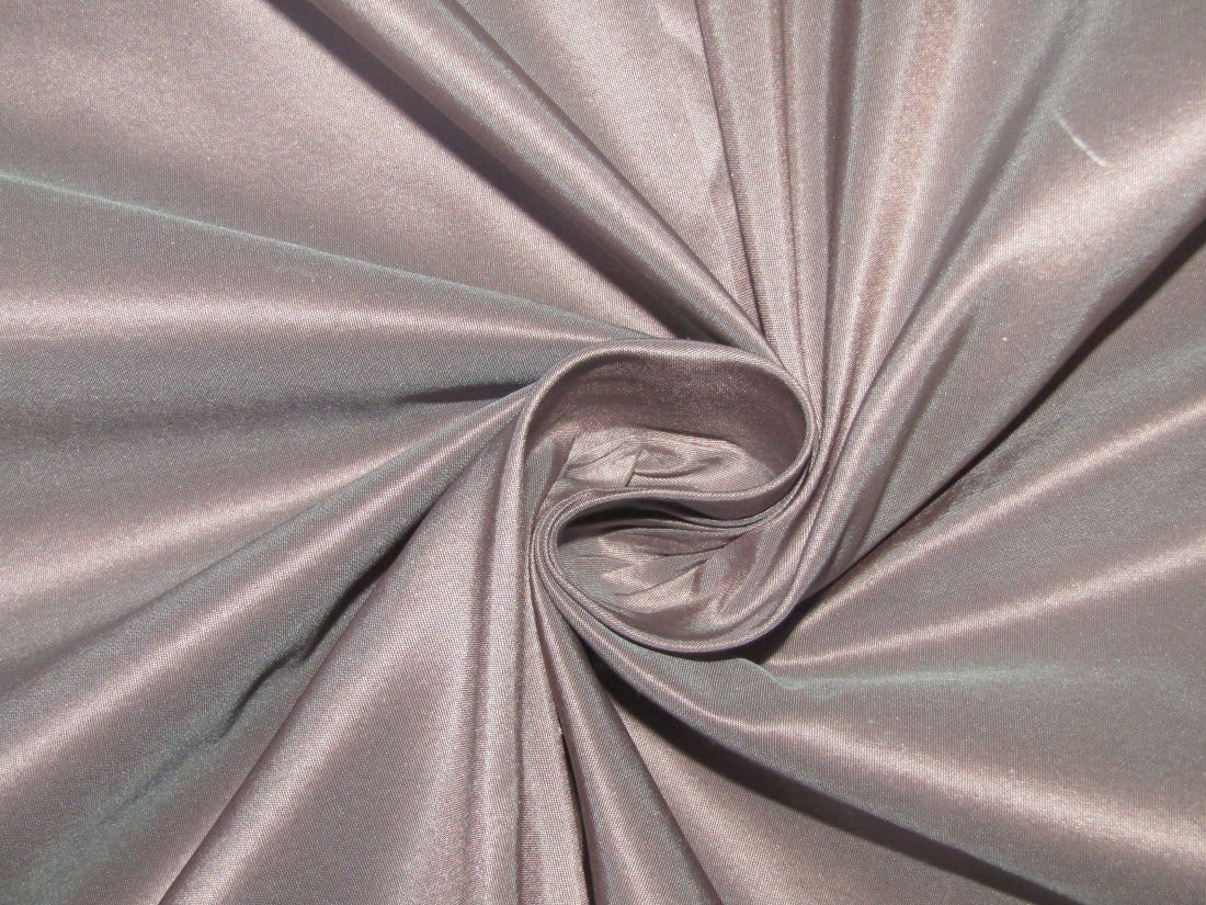 100% Pure Silk Taffeta Fabric Baby Pink x Blue color 60" wide TAF185[10]