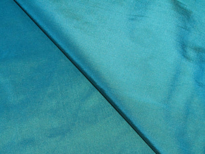100% Silk Taffeta Fabric blue and green Color 54" wide TAF92