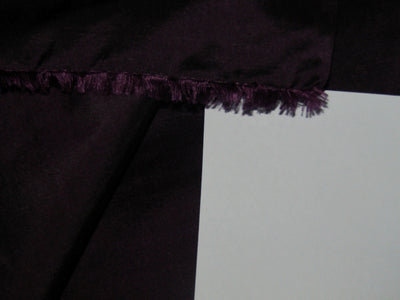 100% PURE SILK TAFFETA FABRIC AUBERGINE X BLACK COLOR 54" wide TAF194[1]