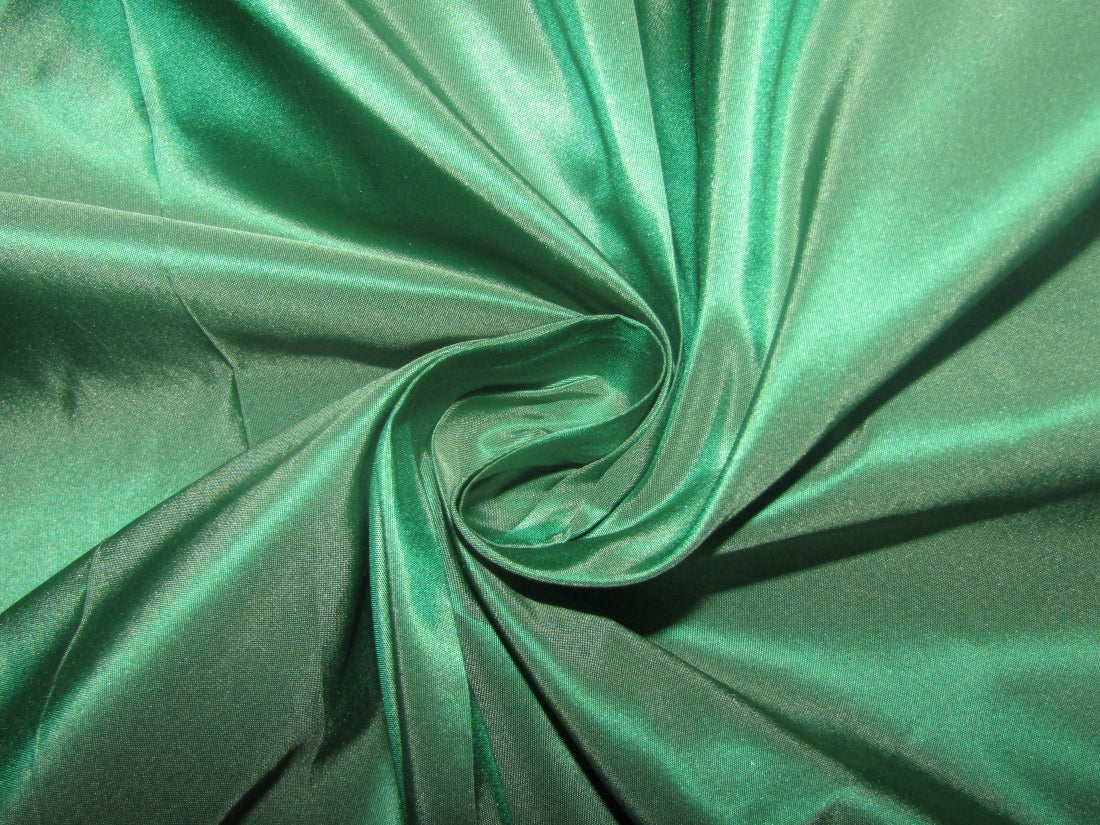 100% Pure SILK TAFFETA FABRIC Dazzling Green color 54" wide TAF184[9]