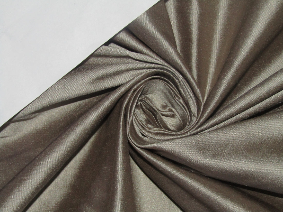 100% Silk Dupioni Fabric ASH GREY color 54" wide DUP265[1]ROLL