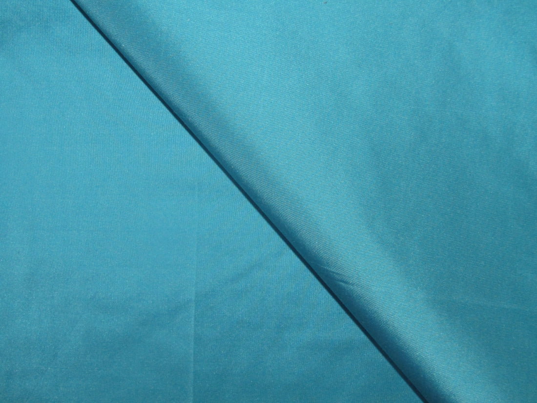 SILK TAFFETA FABRIC Deep Turquoise Blue color iridescent 54" wide TAF223