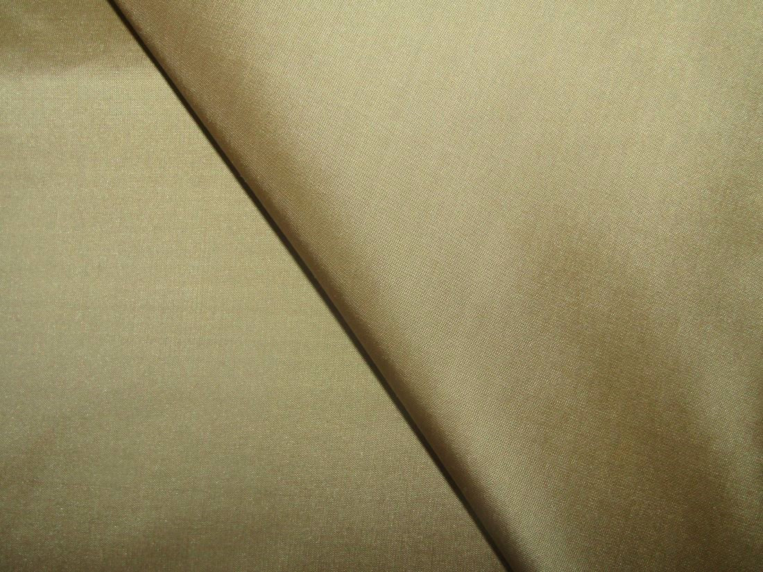 100% Pure SILK TAFFETA FABRIC dina beige gold color 54" wide TAF235