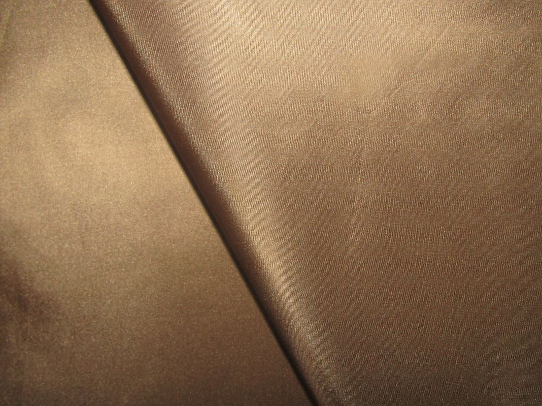 TAFFETA SILK FABRIC GOLDEN BROWN COLOR 54" wide TAF258[1]