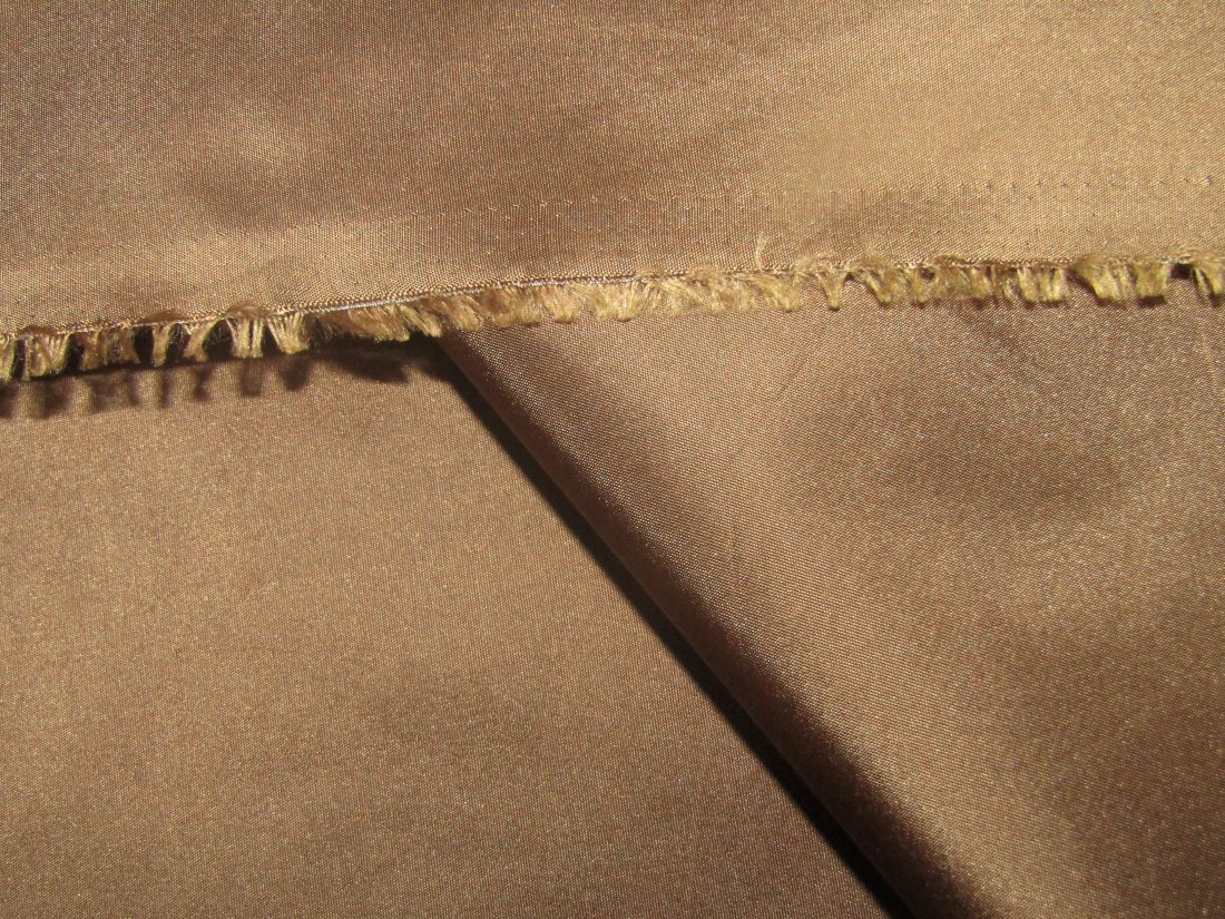 TAFFETA SILK FABRIC GOLDEN BROWN COLOR 54" wide TAF258[1]