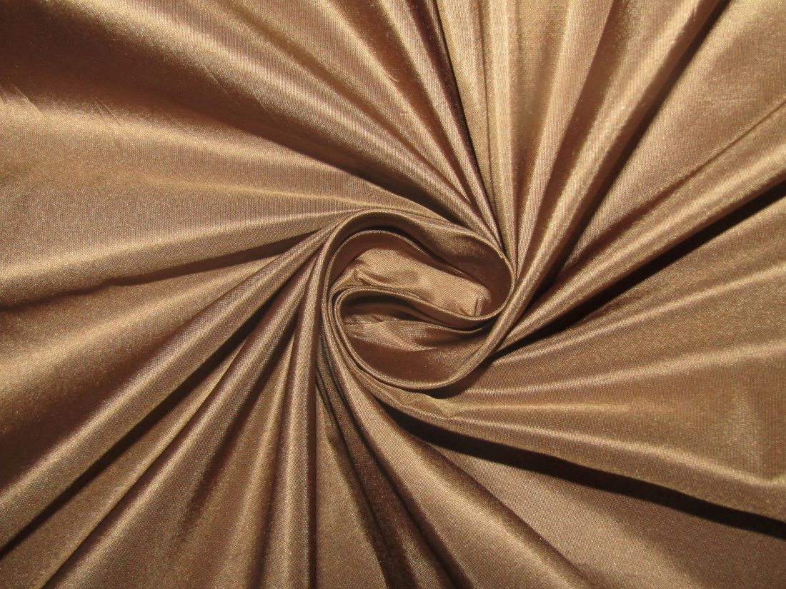 TAFFETA SILK FABRIC GOLDEN BROWN COLOR 54" wide TAF258[1]